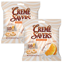 THE HAMPTON CANDY COMPANY orange-cream candy close-up showing citrus brightness