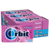 Orbit front packaging showing 12-pack for easy storage and freshness