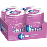 Orbit Bubblemint front packaging showing bottle and brand fresh convenience
