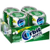 Orbit bottle front packaging showing label and resealable cap for easy freshness