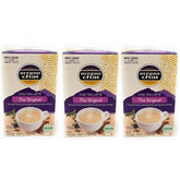 Oregon Chai front packaging showing three-box set and convenience benefit