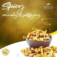 OREGON FARM FRESH SNACKS open bag top view displaying mix and assuring freshness