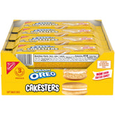 OREO golden cakesters front packaging showing box and brand, easy grab-and-go appeal