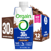 Orgain Chocolate Fudge front packaging showing ready-to-drink convenience and nutrition