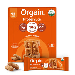 Orgain front packaging showing peanut butter bars for quick reference and trust