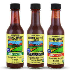 Organic Harvest variety pack front packaging showing three bottles and premium gift-ready look
