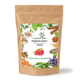 Organic Herbs front package showing berberine powder and resealable pouch for freshness
