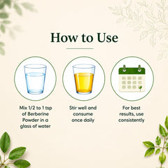 Organic Herbs spoon with measured powder demonstrating 100 g portion convenience
