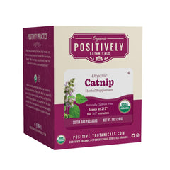 Organic Positively front packaging showing 20-count box and organic badge for freshness