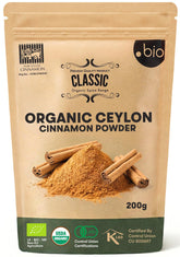 Organic Spice Shop front packaging showing 7 oz resealable bag and label benefits