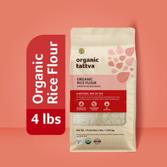 Vacuum-seal detail on Organic Tattva pack preserving freshness and shelf life