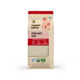 ORGANIC TATTVA front pack displaying 500g and organic seal, clear labeling benefit