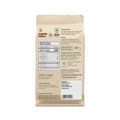Organic Tattva mung beans close-up showing whole green lentils and natural texture