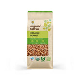 ORGANIC TATTVA front pack showing organic peanuts for pantry convenience