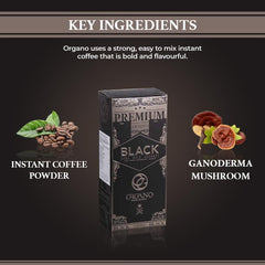 ORGANO prepared hot cup steaming to illustrate bold flavor and quick preparation