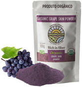 ORGANOVITA front packaging showing organic grape skin powder benefits