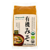 Orgearth front pouch showing organic label and family size benefit
