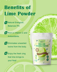 ORGFUN close-up of powder texture highlighting concentrated citrus flavor
