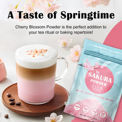 orgnisulmte used in baking pink cake slice showing retained color and gentle sakura scent in desserts