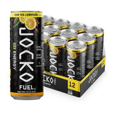 Origin Jocko GO front can showing iced tea lemonade flavor and clear benefits