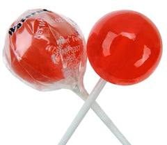 Original Gourmet front packaging showing 30-count watermelon lollipops, vibrant and convenient