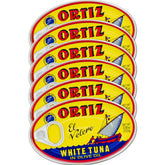 Ortiz front can showing label and ready-to-eat benefit