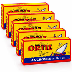 Ortiz front can showing brand and tin design, indicates premium conserva