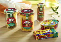 Ortiz tuna on salad plate lifestyle shot showing convenience and flavorful meal boost