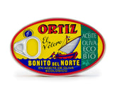 Ortiz white tuna front can showing label and premium packaging for easy identification