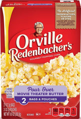 Orville Redenbacher's front box stack showing product branding and supply