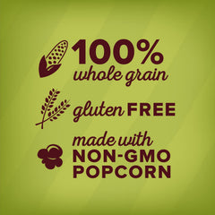 Orville Redenbacher's popped popcorn in bowl, light texture and whole grain benefit