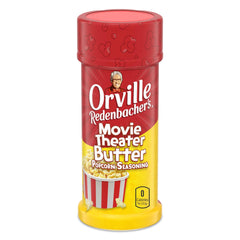 Orville Redenbacher's front packaging showing six containers and buttery appeal