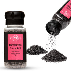 Oryco front packaging showing grinder and label, ensures easy identification