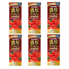 OSK Kagome front packaging showing six 195ml bottles and clear tomato benefit