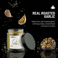 osmo close-up of sea salt crystals with roasted garlic for texture