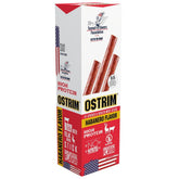 Ostrim front packaging showing ten habanero beef and elk sticks, portable protein