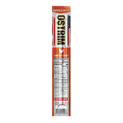 Ostrim single chicken stick unwrapped highlighting ready-to-eat convenience