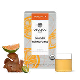 Osulloc box front showing Ginger Young-Gyul tea and inviting citrus aroma