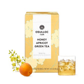 Osulloc front packaging showing canola and apricot imagery and premium branding benefit convenience
