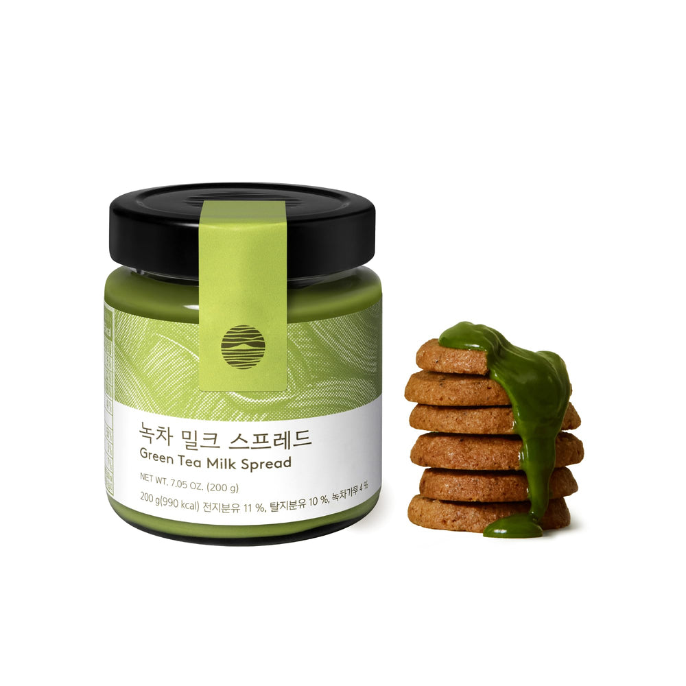 Osulloc jar front label showing premium Jeju matcha and product name benefits