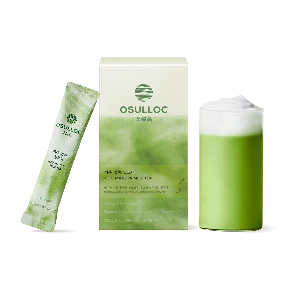 Osulloc front packaging of 10 stick packets showing brand and convenience