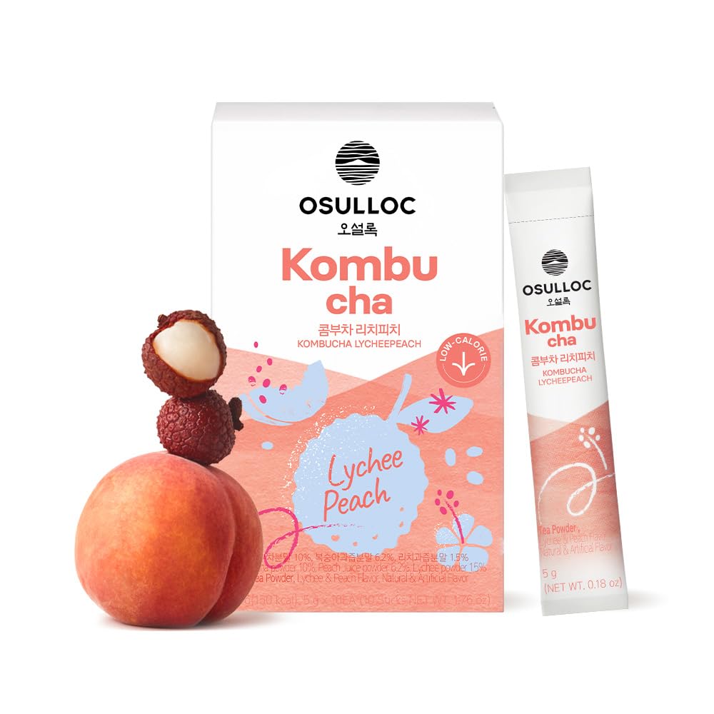 OSULLOC front packaging showing lychee peach branding and convenience