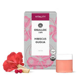 Osulloc front packaging showing hibiscus gugija tea and clear branding for shelf appeal