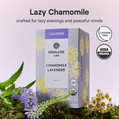 Osulloc tea bag close-up displaying sachet texture and convenient single-serve use