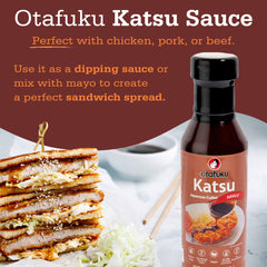 Otafuku bottle label detail highlighting ingredients and clean recipe benefit