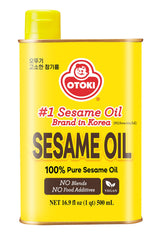 OTOKI 500ml bottle front view showing label and premium roasted sesame oil aroma