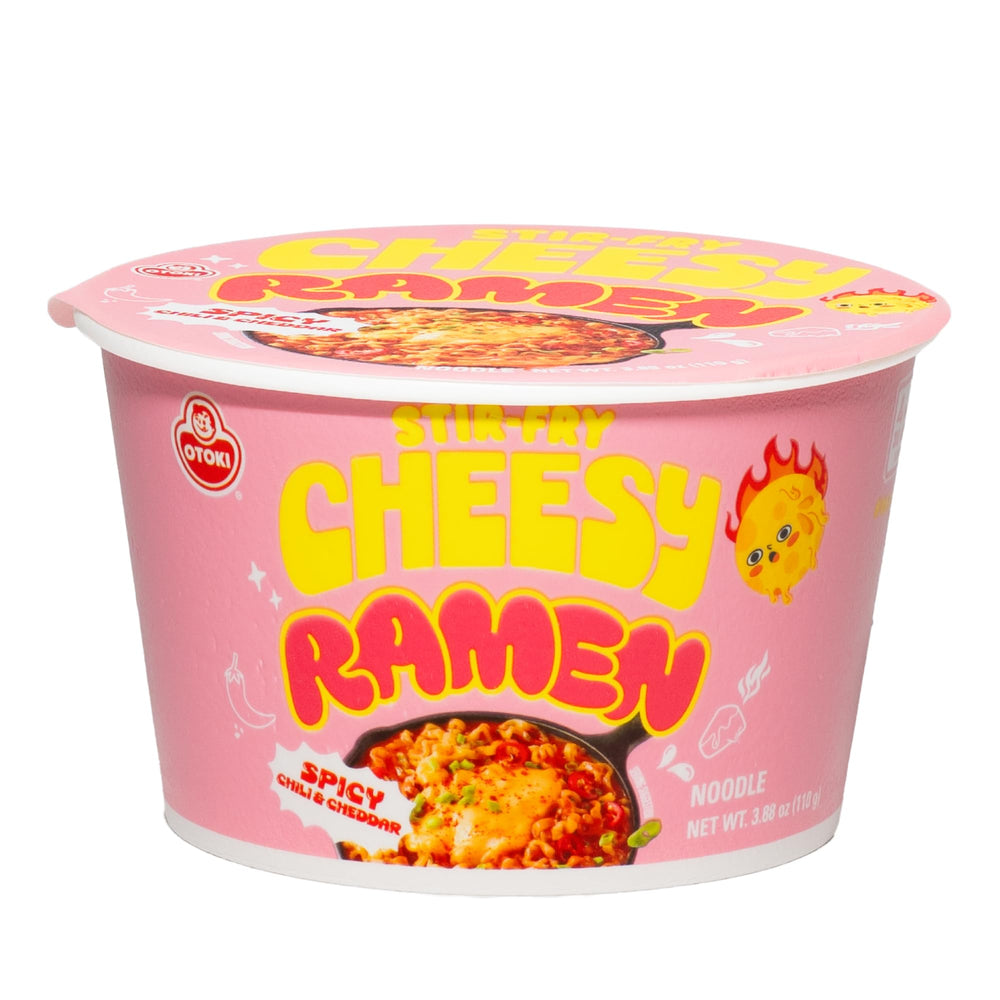 OTOKI front packaging bowl showing bold chili cheddar flavor and convenience