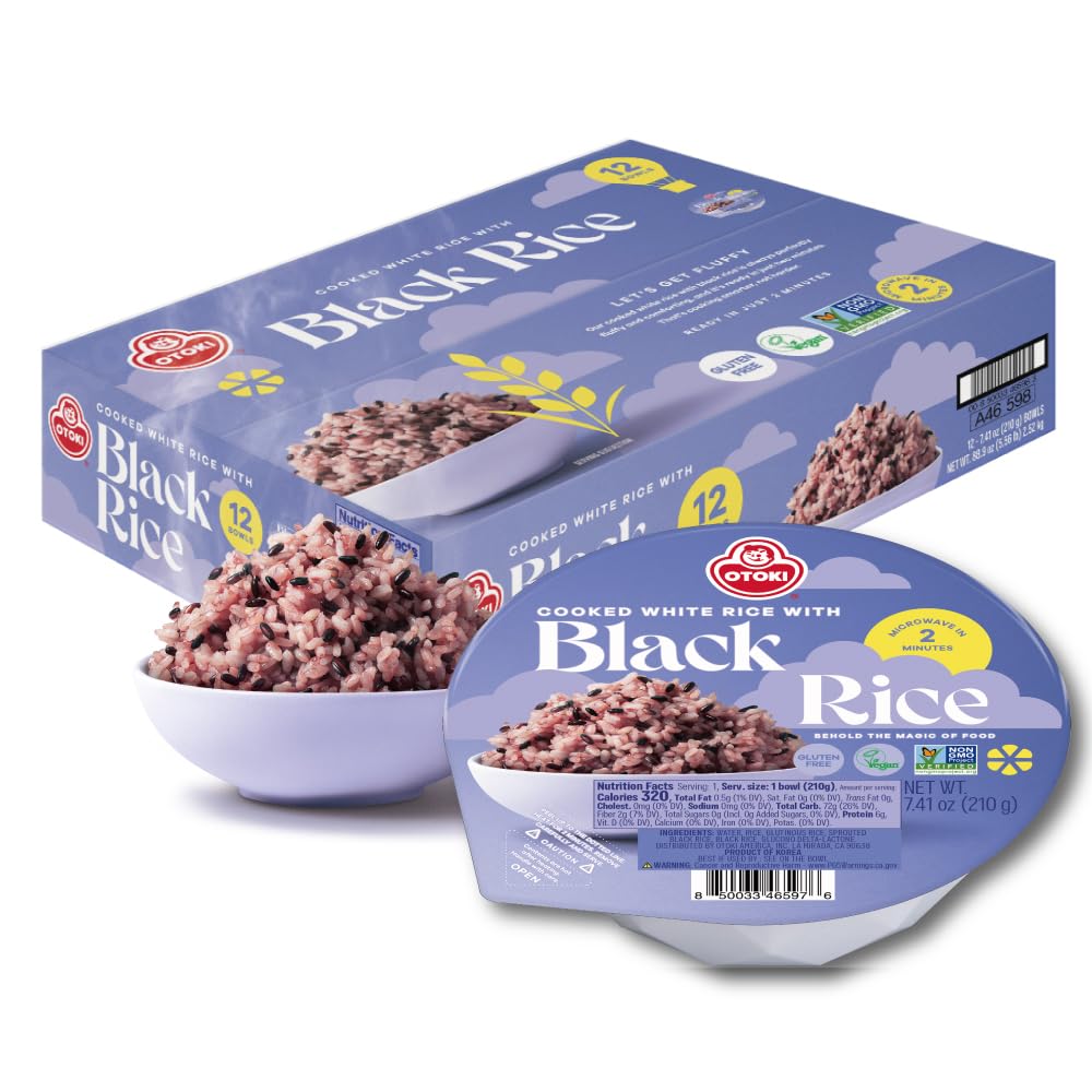 OTOKI front packaging showing bowl and purple rice benefit convenience