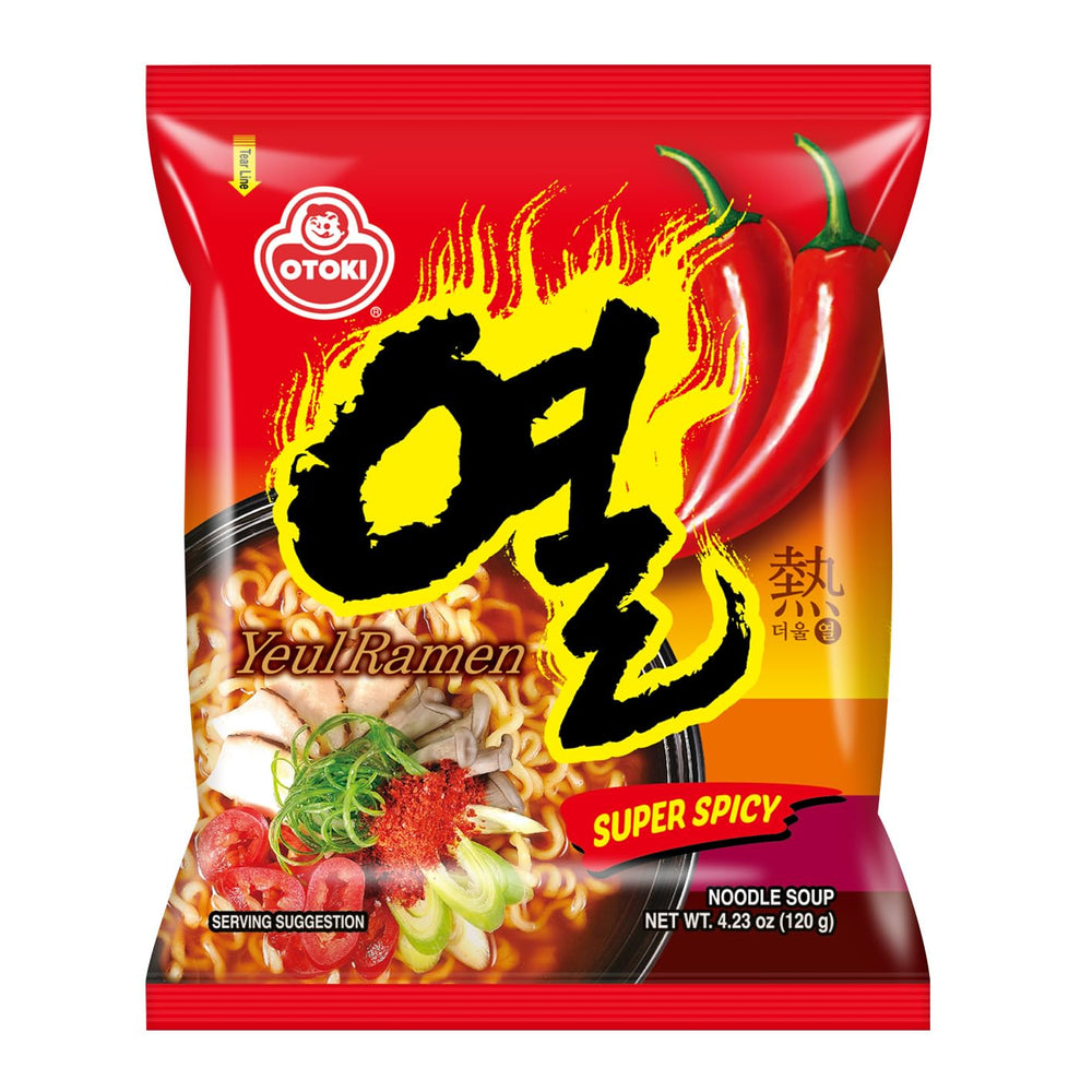 OTOKI front packaging showing bold spicy ramen branding and benefits