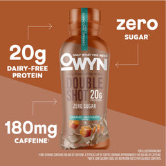 OWYN label close-up highlighting ingredients and certifications for clean nutrition